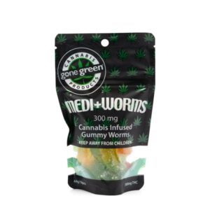 Gone Green – Gummy worms 300mg THC